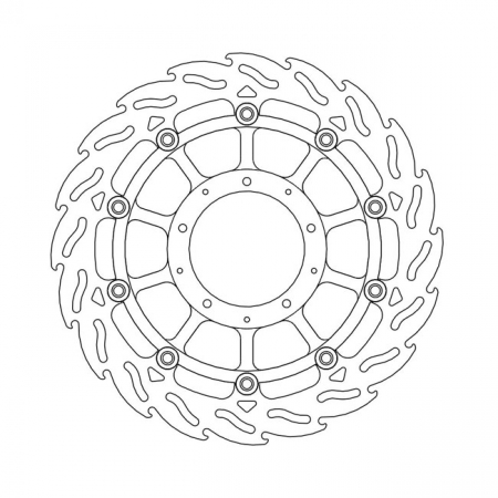 MOTO-MASTER FLAME SERIES FLOATING BRAKE ROTOR