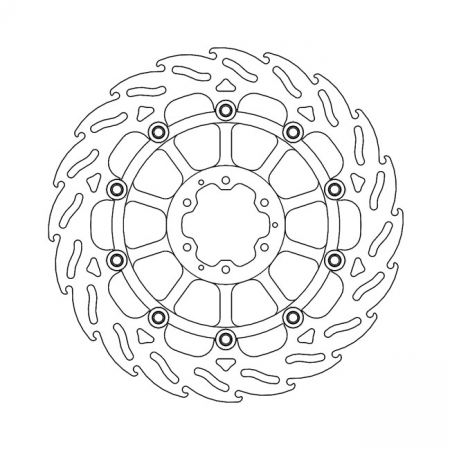 MOTO-MASTER FLAME SERIES FLOATING BRAKE ROTOR