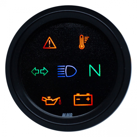 MMB 48MM ULTRA MINI INDICATOR LIGHTS BLACK