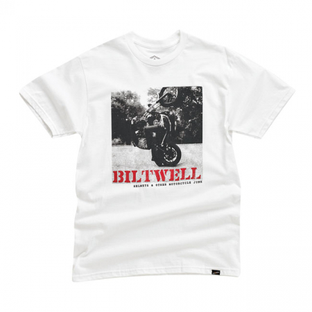 BILTWELL NOT DEAD T-SHIRT WHITE