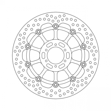 MOTO-MASTER HALO SERIES FLOATING BRAKE ROTOR