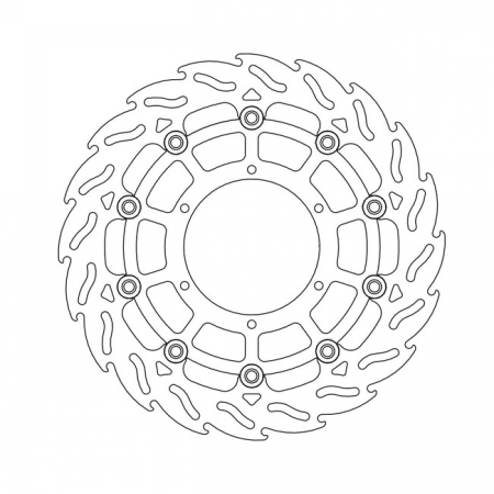 MOTO-MASTER FLAME SERIES FLOATING BRAKE ROTOR