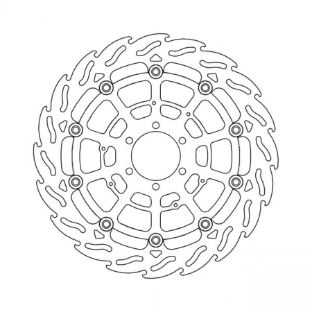 MOTO-MASTER FLAME SERIES FLOATING BRAKE ROTOR