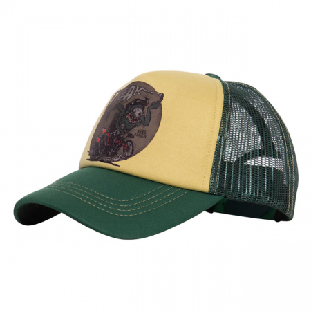 KING KEROSIN CLASSIC TRUCKER CAP FREAK YELLOW/GREEN