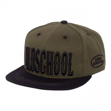 KING KEROSIN FLAT BRIM CAP OLDSCHOOL GREEN/BLACK