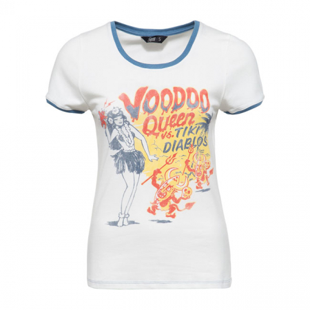 QUEEN KEROSIN CONTRAST T-SHIRT VODOO DANCER O