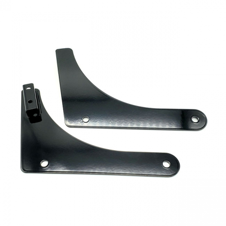 CYCLE VISIONS, RIGID SISSY BAR SIDE PLATES. BLACK