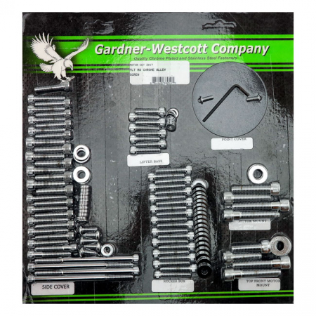 GW, MOTOR SCREW KIT. CHROME