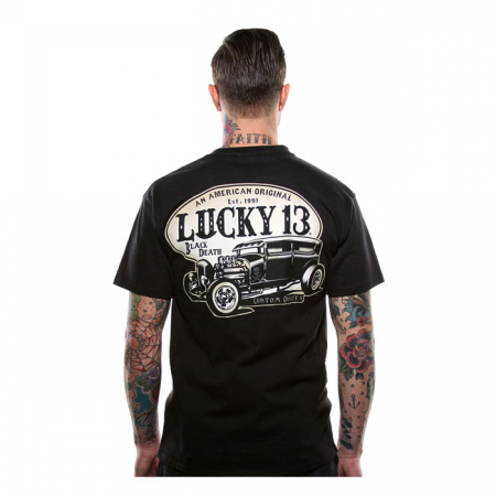 LUCKY 13 AMERICAN ORIGINAL T-SHIRT BLACK