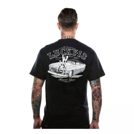 LUCKY 13 MEMORY LANE T-SHIRT BLACK