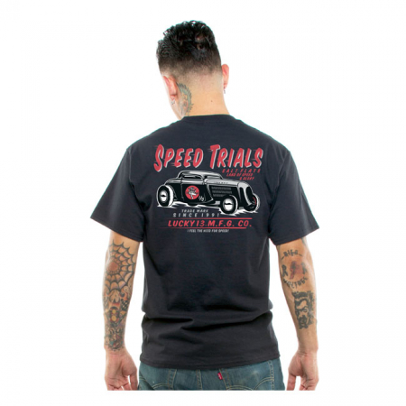 LUCKY 13 SPEED TRIALS T-SHIRT BLACK