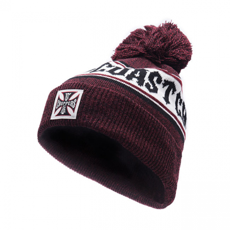 WCC HOCKEY BEANIE RED/BLACK/WHITE