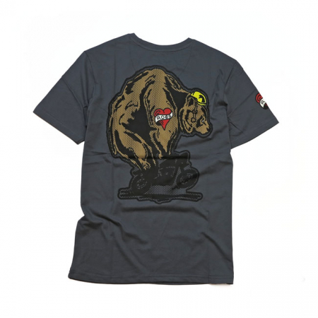 ROEG THROTTLE BEAR TEE GREY