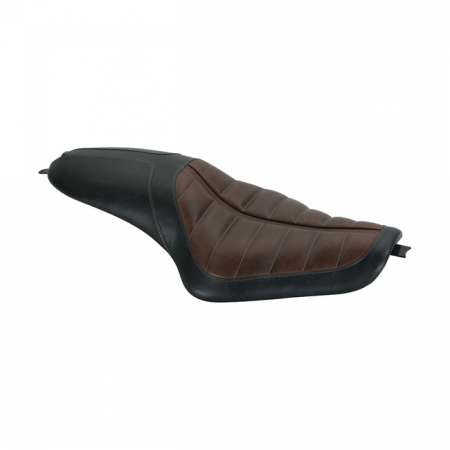 ROLAND SANDS DESIGN, 2-UP ENZO SEAT. BLACK/BROWN