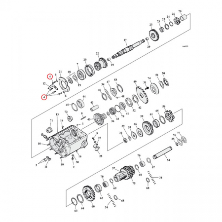 SCREW, FOR RETAINING PLATE TRANSMISSION MAINSHAFT BEARING