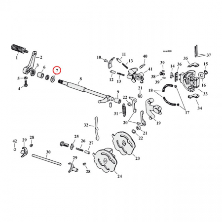 THRUST WASHER, SHIFTER SHAFT