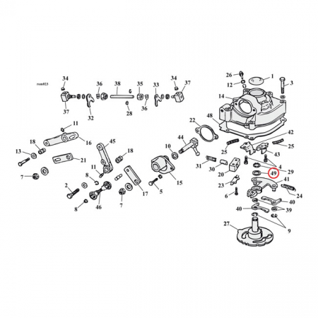 THRUST WASHER, SHIFTER CAM