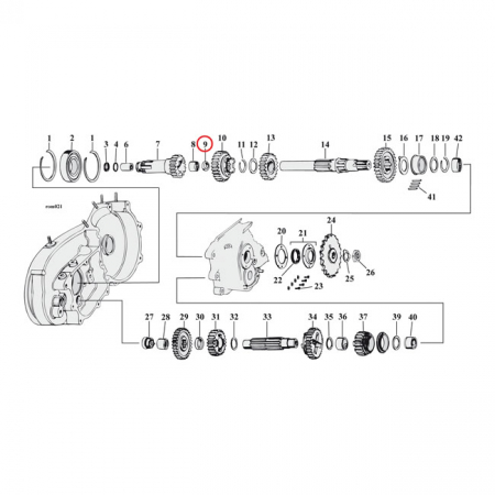 THRUST WASHER, MAINSHAFT LEFT