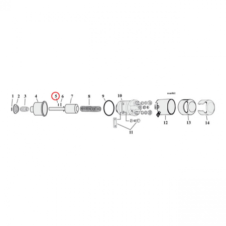 ROLL PIN, 1/8 DIA. X 1" LONG