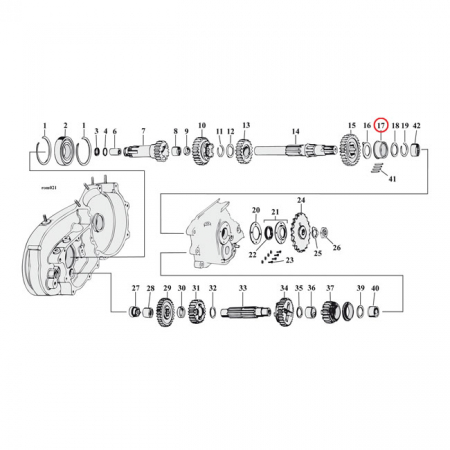 BEARING RACE, TRANSMISSION MAINSHAFT. +.002"