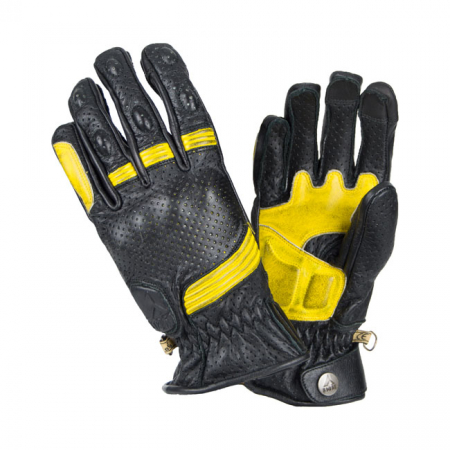 BY CITY RETRO GLOVES, BLACK/YELLOW