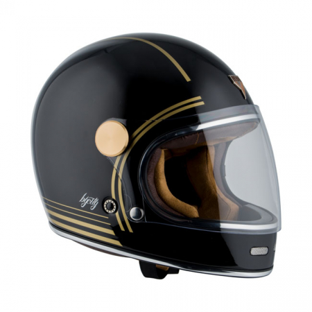 BY CITY ROADSTER II GOLD BLACK HELMET