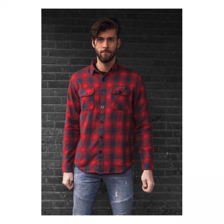 MCS WORKER FLANEL SHIRT RED/GREY