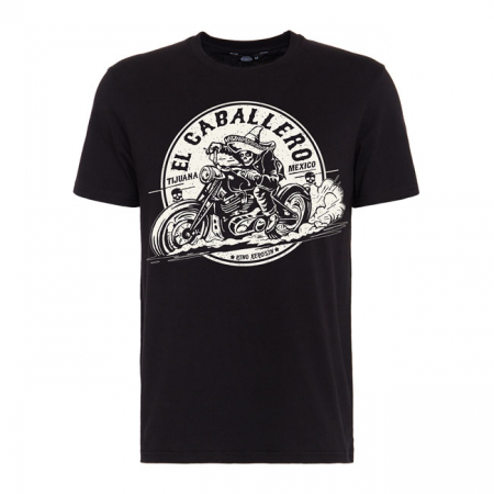 KING KEROSIN EL CABALLERO T-SHIRT BLACK