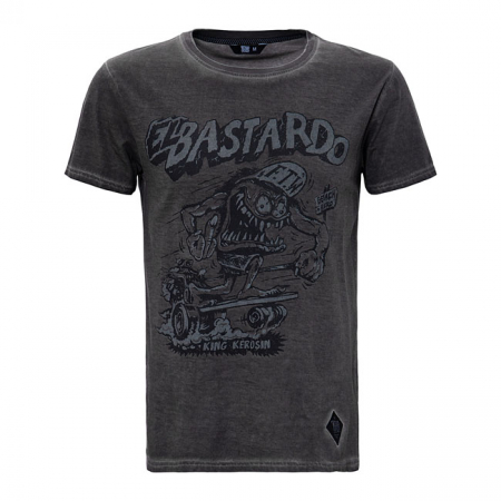 KING KEROSIN EL BASTARDO T-SHIRT STEEL GREY