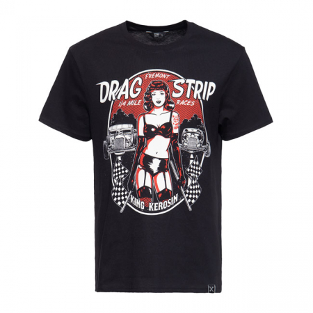 KING KEROSIN DRAG STRIP RACER T-SHIRT BLACK