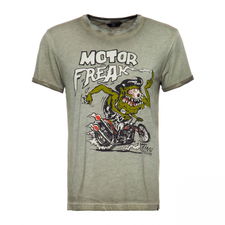 KING KEROSIN MOTOR FREAK T-SHIRT OLIVE