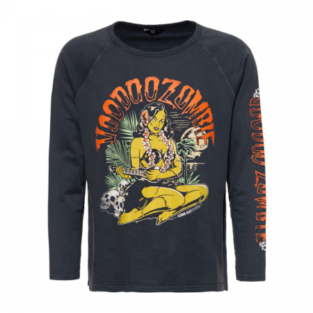 KING KEROSIN VOODOO ZOMBIE LONGSLEEVE BLACK