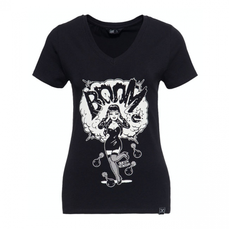 QUEEN KEROSIN BOOM T-SHIRT BLACK