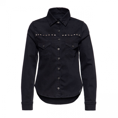 QUEEN KEROSIN DENIM SHIRT BLACK