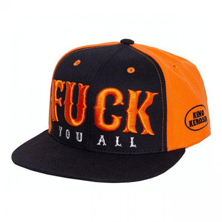 KING KEROSIN F*CK YOU ALL 3D CAP BLACK/ORANGE