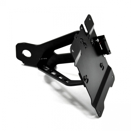 ZIEGER, SIDE MOUNT LICENSE PLATE BRACKET KIT. BLACK