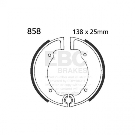 EBC PLAIN BRAKE SHOES