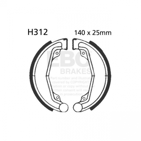 EBC PLAIN BRAKE SHOES