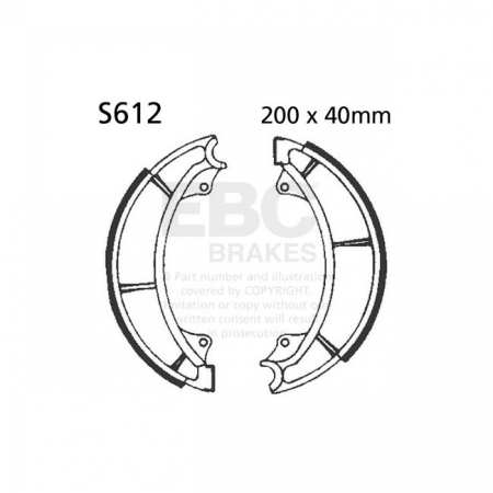 EBC PLAIN BRAKE SHOES