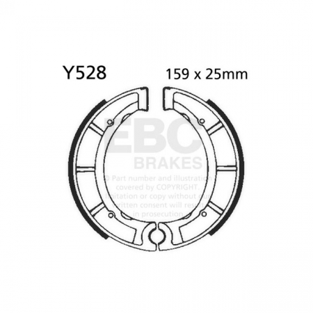 EBC PLAIN BRAKE SHOES