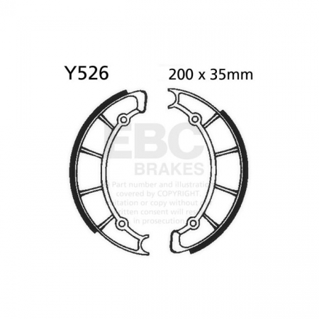 EBC PLAIN BRAKE SHOES