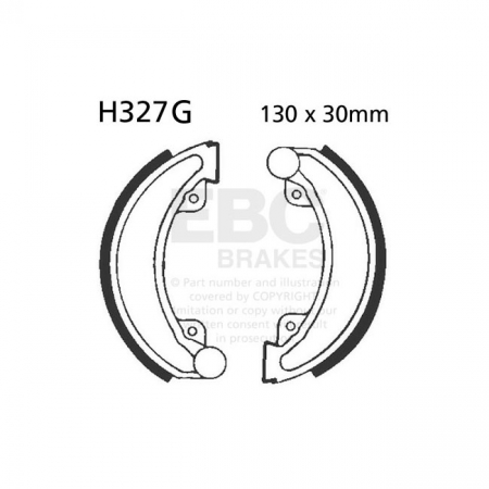 EBC GROOVED BRAKE SHOES