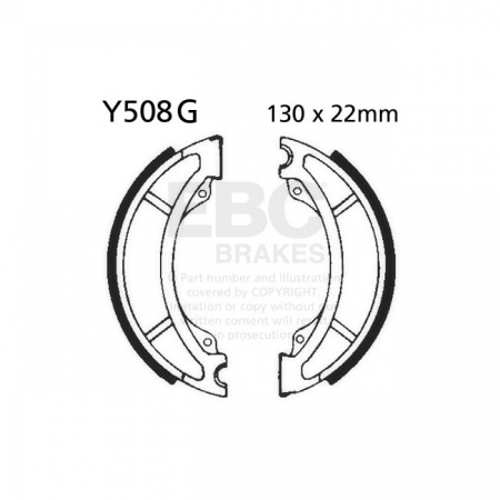 EBC GROOVED BRAKE SHOES