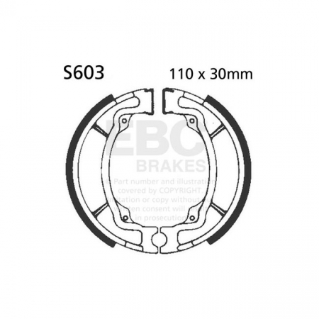 EBC PLAIN BRAKE SHOES