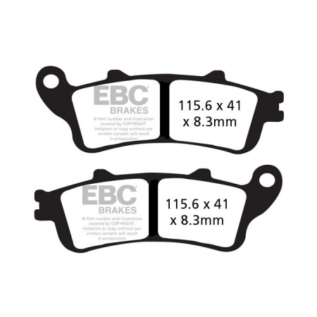 EBC V-PAD SEMI SINTERED BRAKE PADS