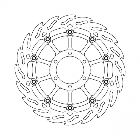 MOTO-MASTER FLAME SERIES FLOATING BRAKE ROTOR