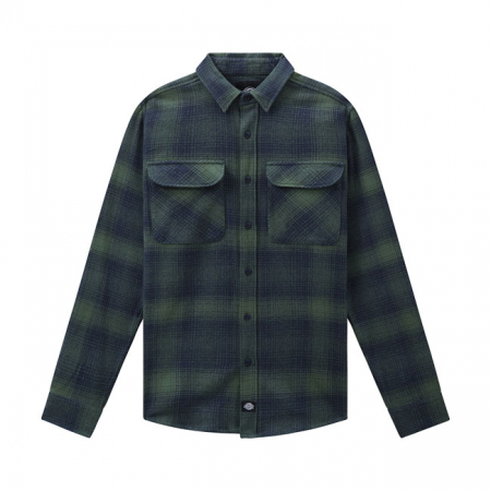 DICKIES PLESENT HILL SHIRT ARMY GREEN