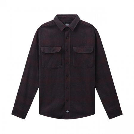 DICKIES PLESENT HILL SHIRT MAROON