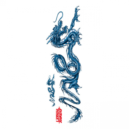 LT BLUE DRAGON RIGHT DECAL