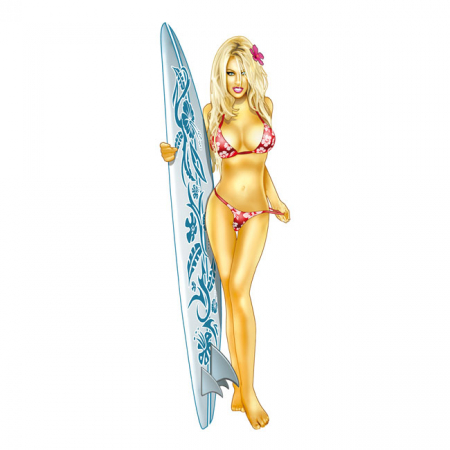 LT SURF BABE DECAL